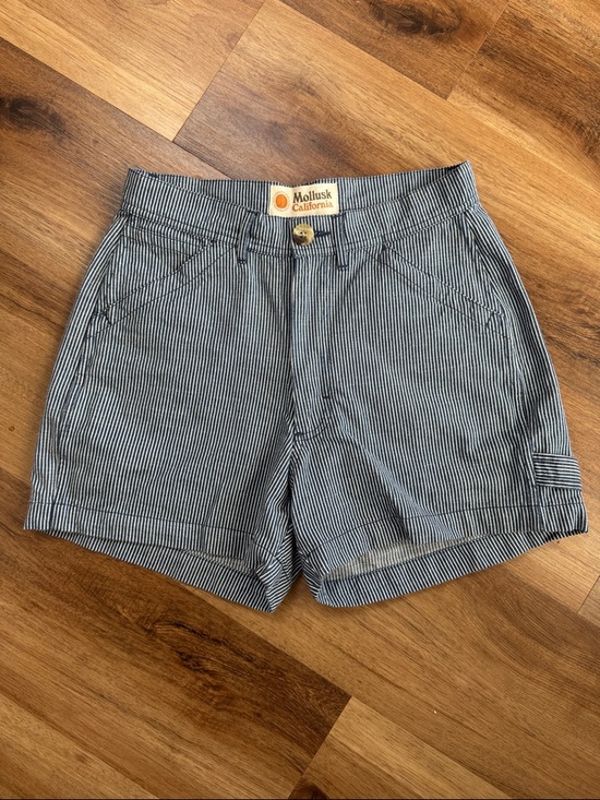 Mollusk Surf Shop Pants - Mollusk Painter shorts railroad stripe